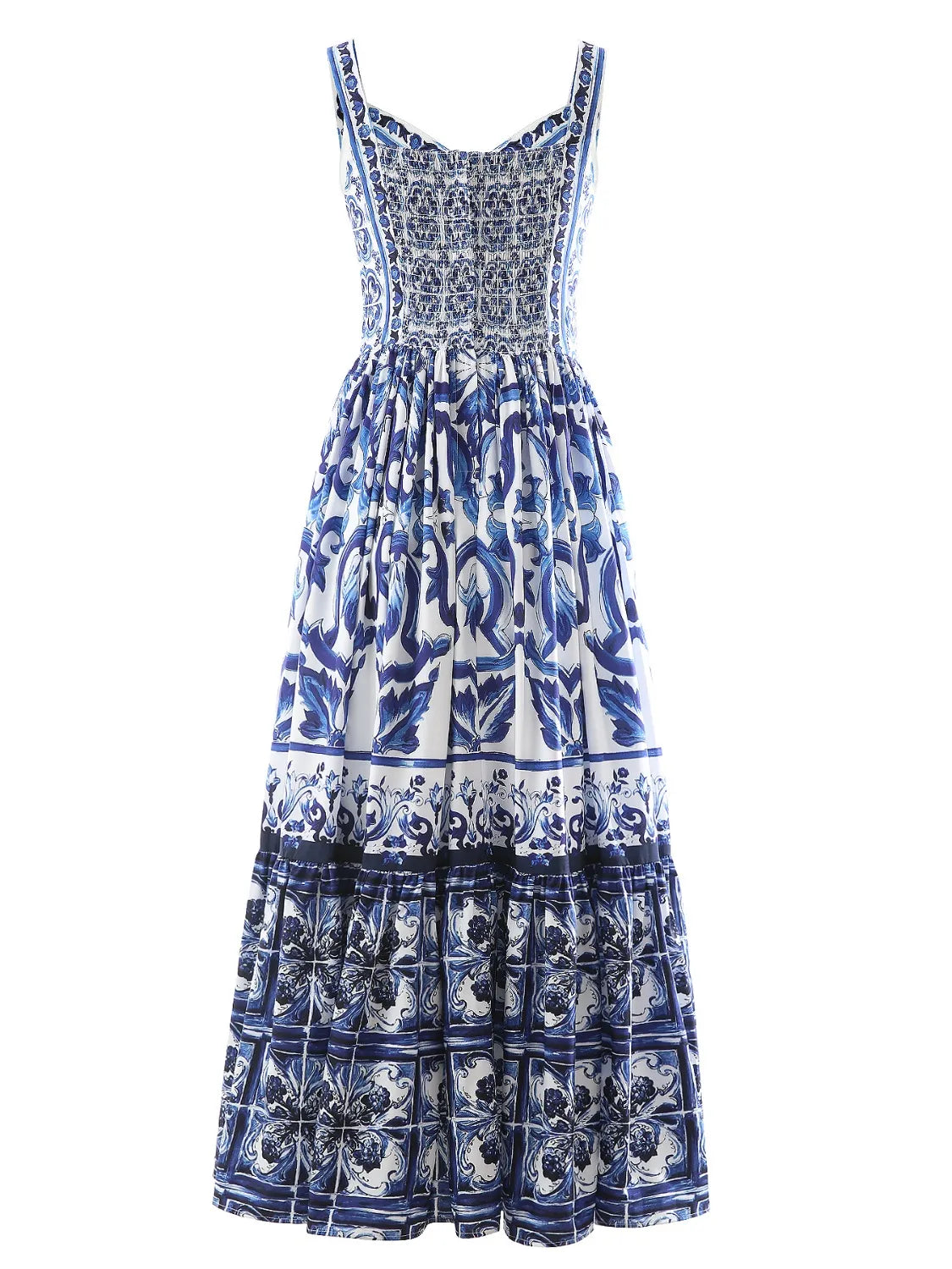 Midi Dress Smocked Printed Wide Strap Ruffled Zipper e914eb82-02f5-49ff-880f-6b0fb9d536a8-Max-Origin Trendsi