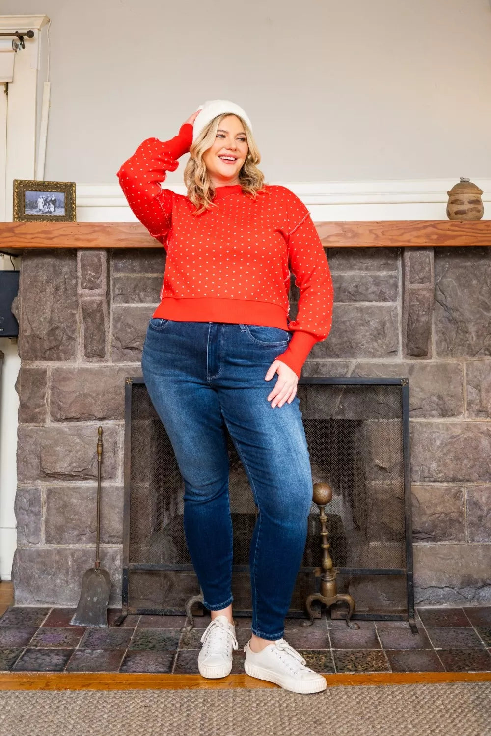 Judy Blue Skinny Jeans Dark Blue Washed Thermal Denim Pants Plus Sizes e928c53d-ce2a-40d0-8c47-2276bec657eb-Max-Origin Trendsi