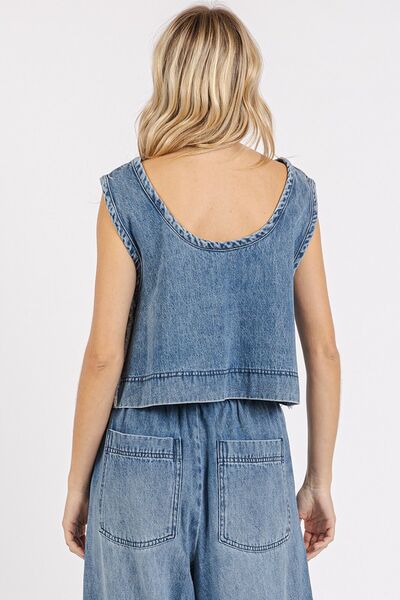 Mittoshop Denim Crop Tank Top Washed Distressed Sleeveless e94bdec8-5b5e-4f35-82e2-5d51d373d1eb-Min Trendsi