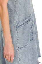 Zenana Enzyme Stone Washed Lyocell Mini Dress e987148f1b58451d9bb11ed8ed03bef9-Max-Origin Trendsi
