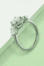 Miroy Silver Ring 1 Carat Moissanite 925 Sterling Silver Silver e99c03dd-86de-4f73-b157-44b50668fa64-Min Trendsi