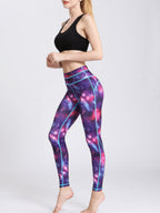 Active Leggings Tie-Dye Printed High Waist Colorful Highly stretchy e9bc4198-0675-4b48-8889-fcf75c3705d4-Max Trendsi