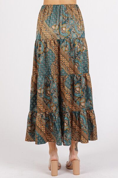 Mittoshop Maxi Satin Skirt Paisley Print Teal Green Patchwork Ruffled ea6093bd-5e54-4776-8e88-4068e298c285-Min Trendsi