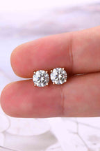2 Carat Moissanite Stud Earrings 925 Sterling Silver eaf2ebe6c4c941bfbb666da75ead5829-Min Trendsi