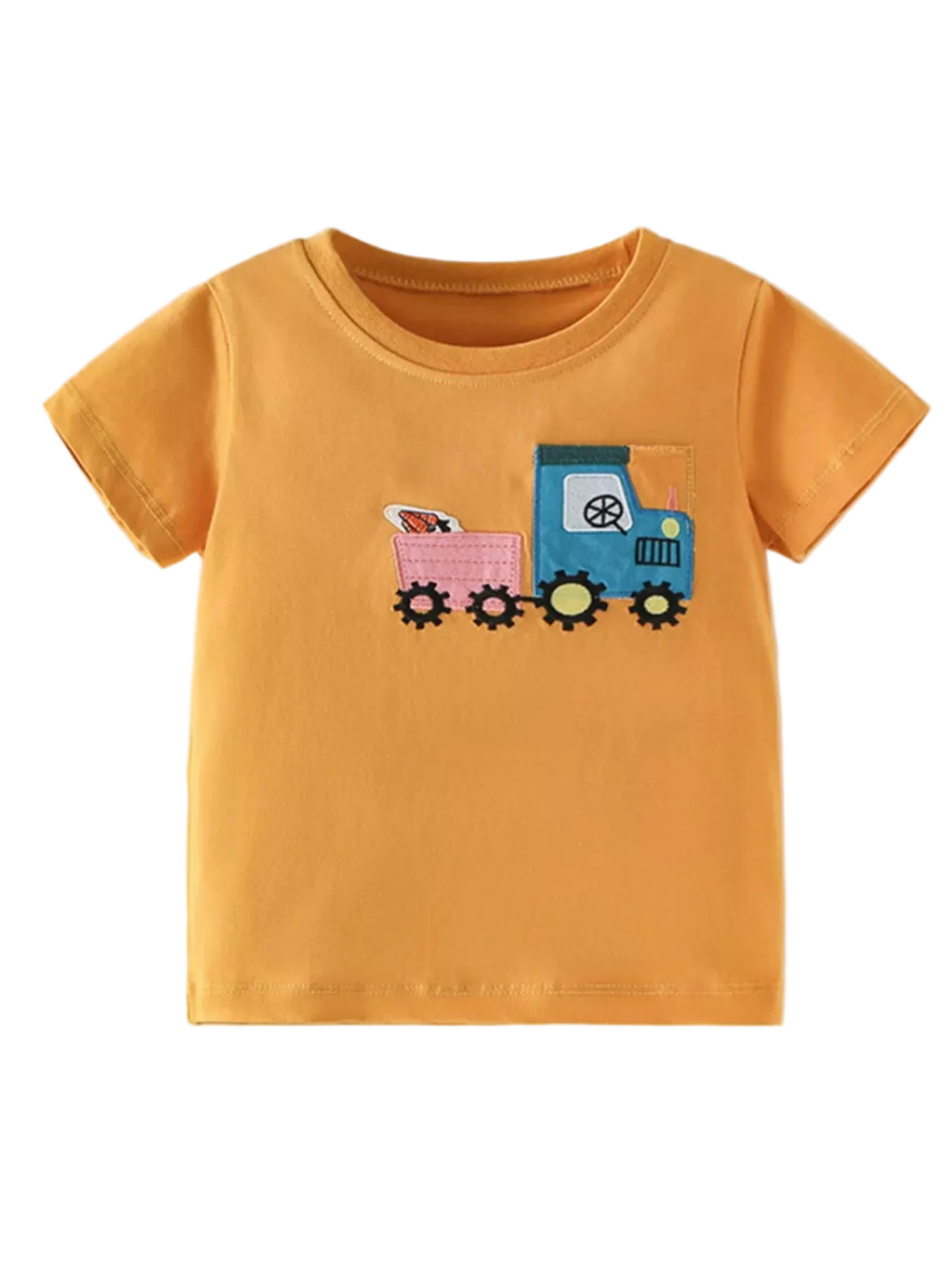 Children's Cute Cartoon Truck Graphic T-Shirt