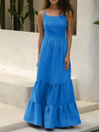 Maxi Cami Dress Cotton Backless Tiered with Ruffled Hem eb240610-8504-43f3-a699-bd887fe81fd3-Max-Origin Trendsi