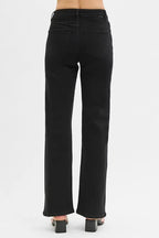 RISEN Black Jeans High Rise Wide Leg Basic Style eb551f9c6eab482b80e4520d3e55b1fb-Max-Origin Trendsi