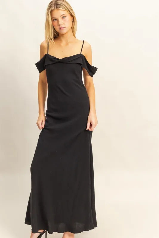 HYFVE Maxi Cami Dress Black Flattering Fit Backless Asymmetrical eb9f5ff3277f4c4a848731fc6a0ab1f8-Max-Origin Trendsi
