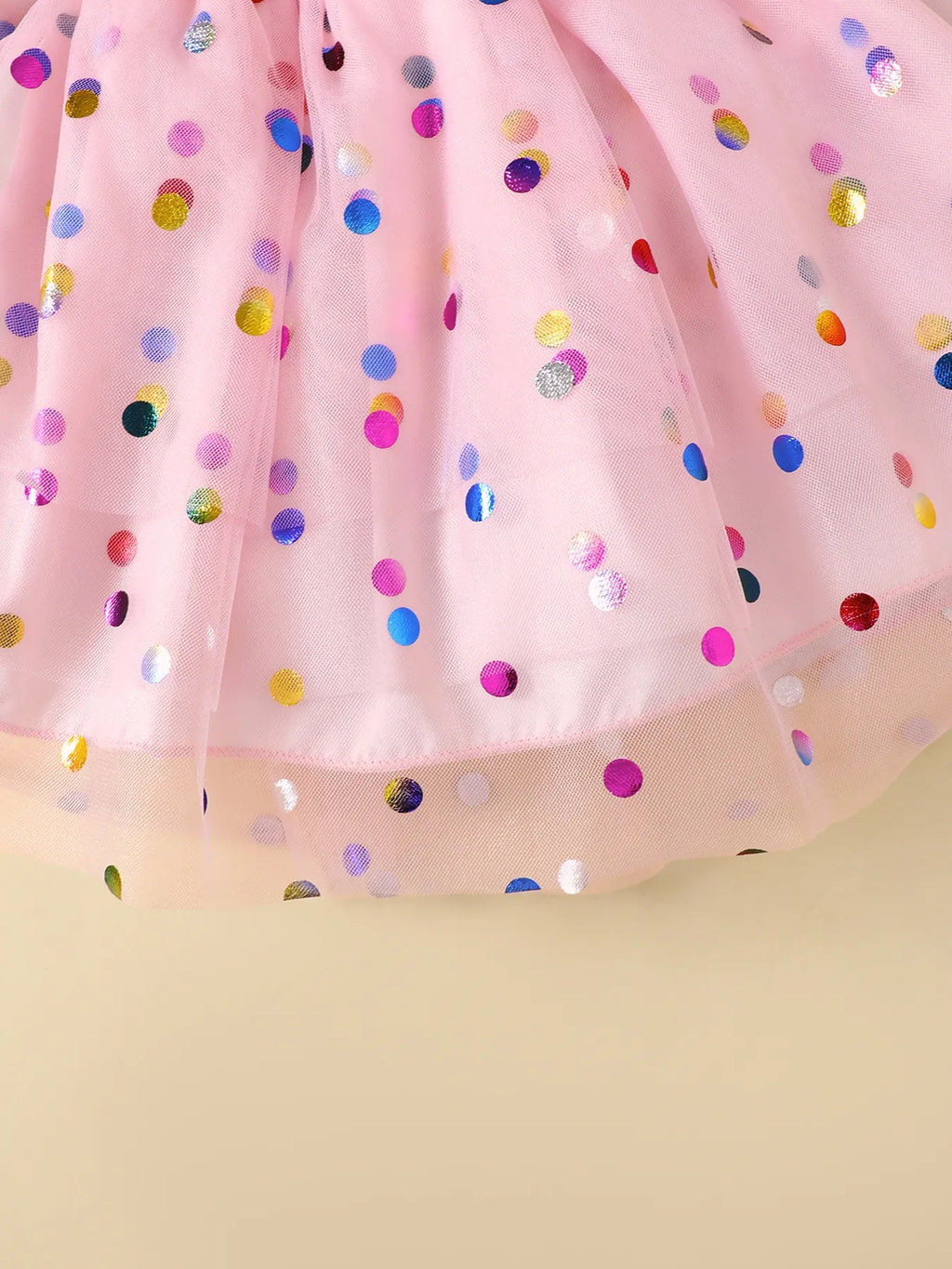 Baby Girl Set Pink Children's Ruffled Graphic Bodysuit and Mesh Sequin Skirt eba80fd9-e419-4d3f-a294-c60acc341770-Max-Origin Trendsi