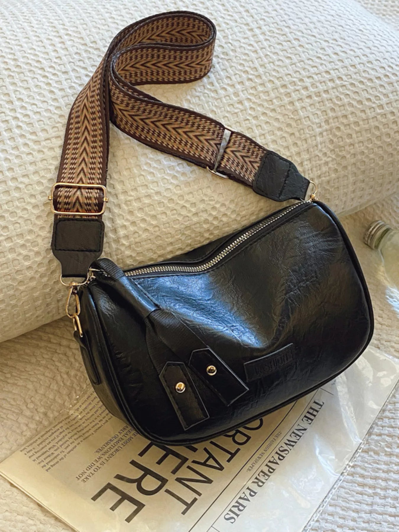 Retro Style Womens Small Shoulder Crossbody Bag with Wide Strap Zipper ebc9171d255143c98c2d9612deb10fd2-Max-Origin Trendsi