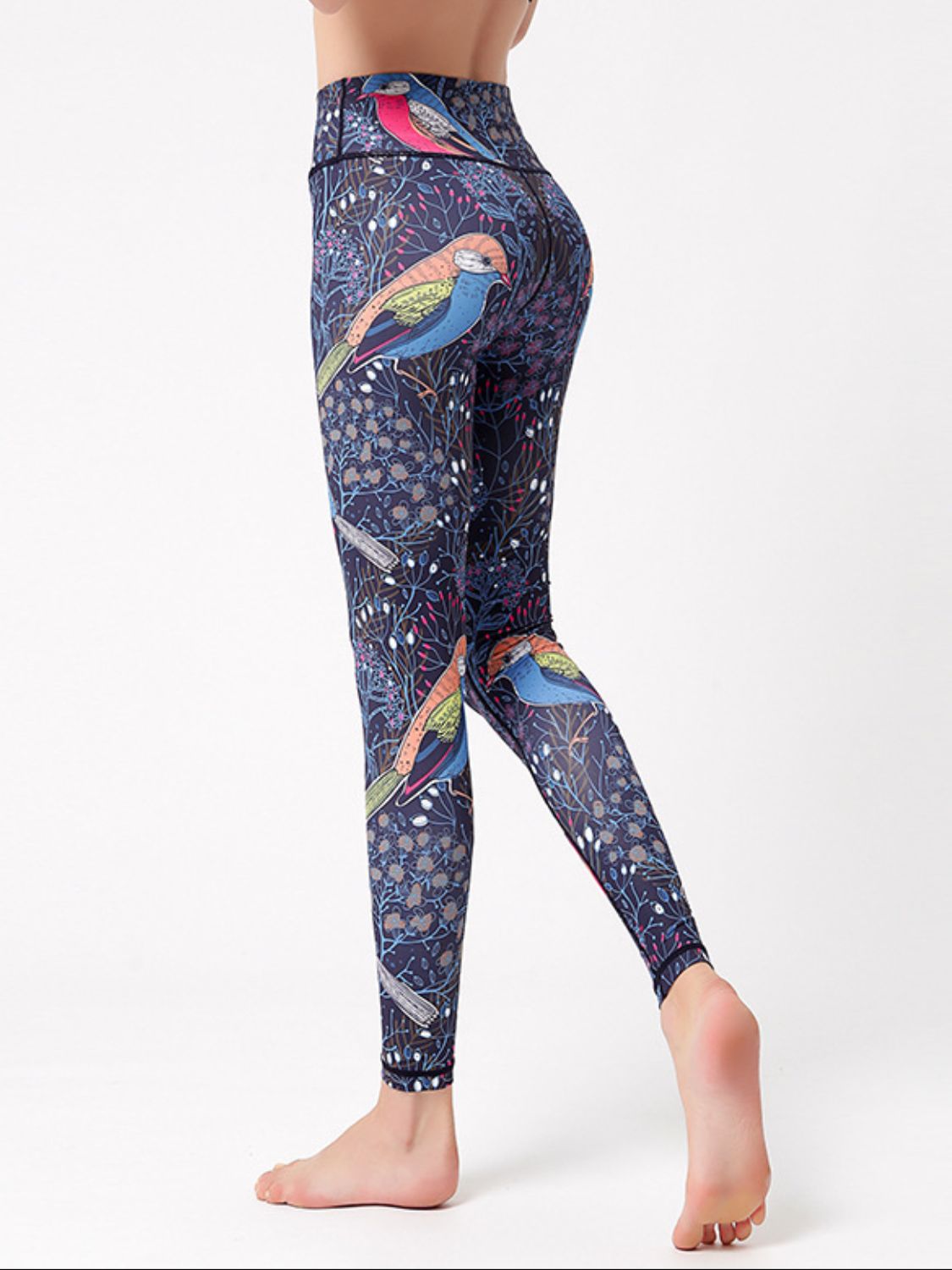 Active Leggings Floral Colorful Printed High Waist Highly stretchy ebd3b208-11e4-446f-8328-6a5ab909b8e8-Max Trendsi