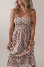 Sundress Floral Multicolour Bohemian Ditsy Smocked Fit Flare ebdbb27c-4bf1-4598-b5e0-c07c2c9f645f-Max-Origin Trendsi