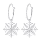 Hoop Earrings Spider Web Dangle Rhinestone Jewelry ebdde70d-07e2-47b0-a71c-63e39dcfb045-Max-Origin Trendsi