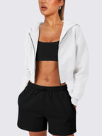 Cropped Jacket Viscose Zip Up Long Sleeve Hooded Outwear ec530db7-c49a-4cb5-9b79-1957fcee1569-Max Trendsi