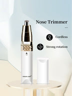 Portable Electric Nose Hair Trimmer, 2-Piece Set, ABS Material