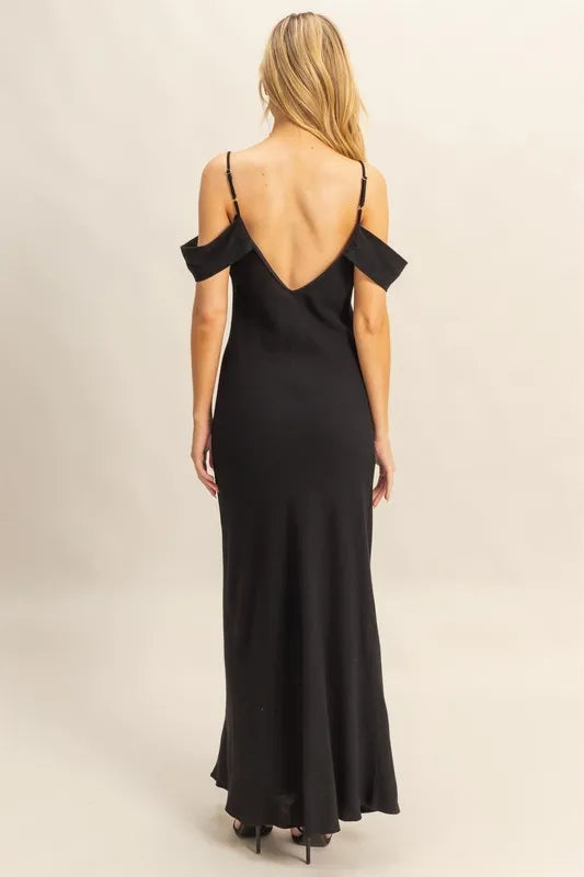 HYFVE Maxi Cami Dress Black Flattering Fit Backless Asymmetrical ec5b5afb4ef64e5fa03eebc980d1cd5e-Max-Origin Trendsi