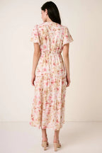 Mittoshop Maxi Dress Pink Floral Flower Print Flutter Sleeve V Slit Smocked ec7ef0a423f24cc8982f87c83770fab2-Max-Origin Trendsi