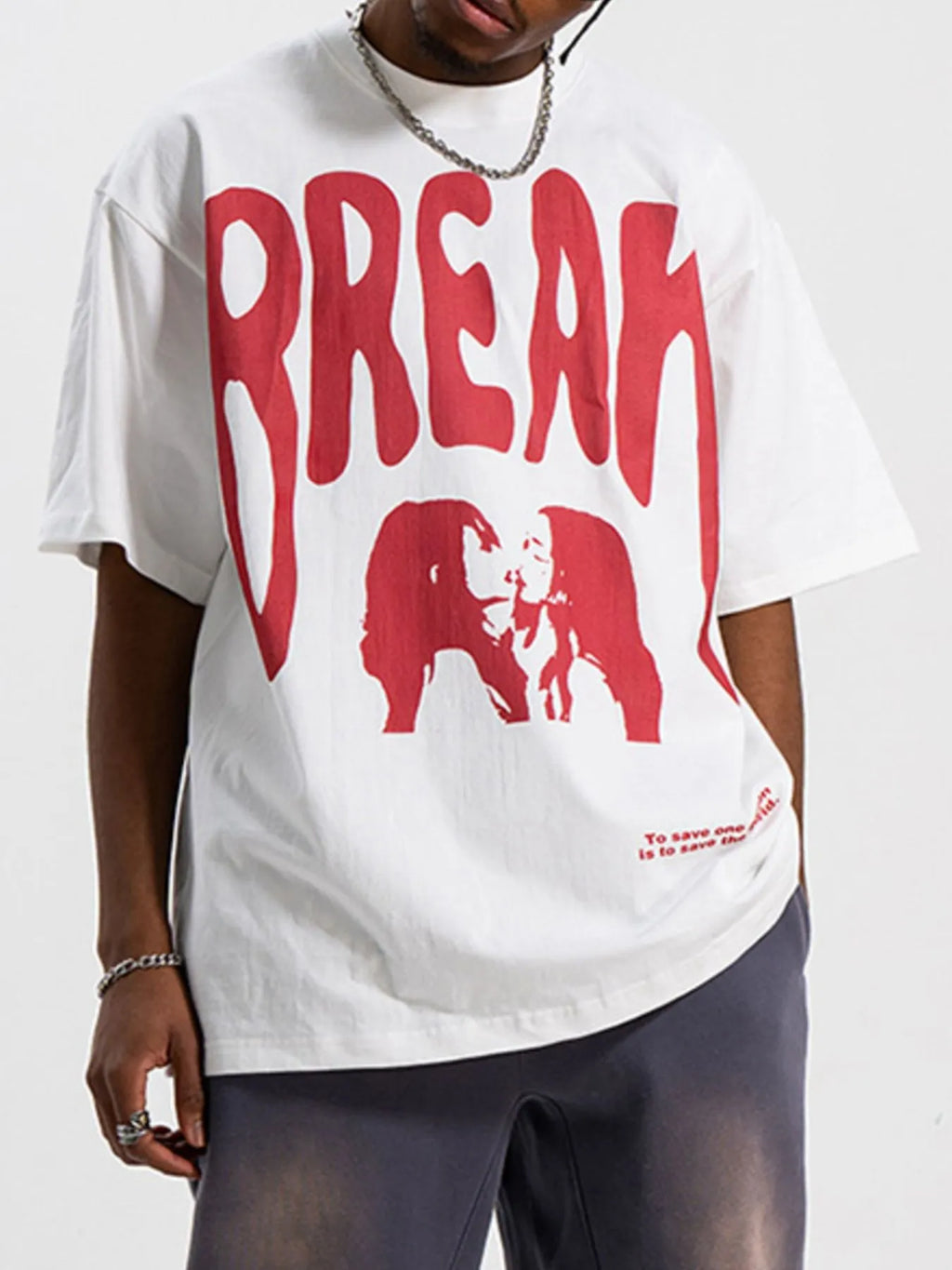 Men's Cotton T-Shirt Oversized White Graphic Round Neck Short Sleeve Top ece242b8-a77e-4ff5-b68e-111b482094ea-Max-Origin Trendsi