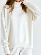 Ribbed Women Sweater Turtleneck Long Sleeve Soft Acrylic Loose Basic Pullover ecfdd767-a60e-478e-bbd0-494bfc112821-Max Trendsi