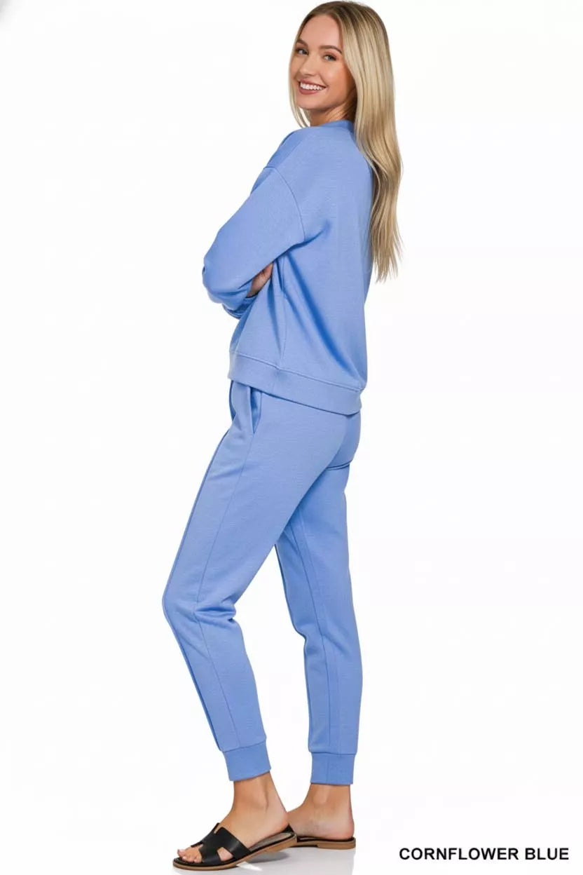 Zenana Womens Joggers Set Blue Scuba Mock Neck Sweatshirt and Pants ed26784b-44b0-4b79-8520-2169ac8c260d-Max-Origin Trendsi