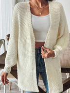 Open Front Cardigan Long Sleeve Casual Soft Solid Knitwear ed42e2b4-6076-448e-8f58-0c9a84691a4c-Max Trendsi