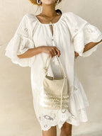 Mini Dress White Crochet Eyelet Embroidered Tassel Tie Neck Short Sleeve ed4cd8d5-be03-459a-a3a5-d195fdd43e29-Max-Origin Trendsi