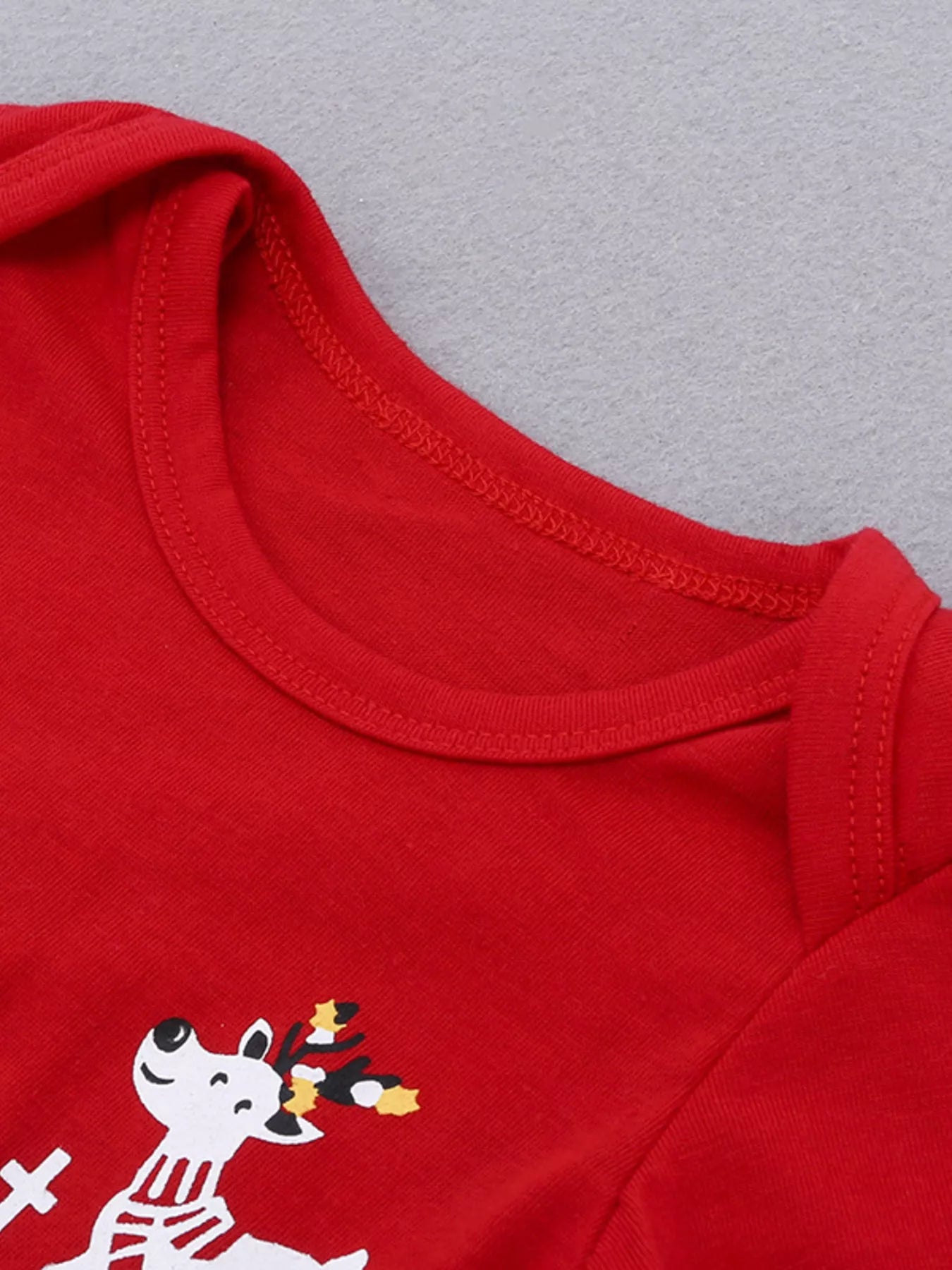 Baby Outfit Set My First Christmas Reindeer Red Cotton Children's 2 Pcs ee0e32eba58a48298e1e6c26c3ee8123-Max-Origin Trendsi