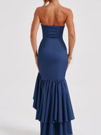 Bodycon Dress Strapless Ruffle Split High-Low Tiered Party Dresses ef11f73c-e3c4-4e0c-a639-4e9f040668a5-Max-Origin Trendsi