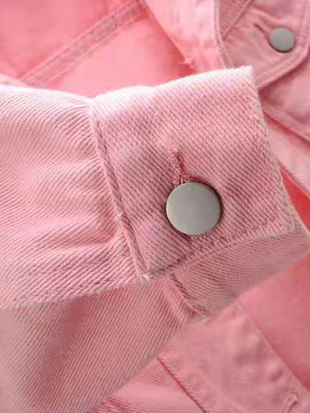 Cropped Denim Jacket Women's Half Sleeve Flap Pockets Plus Sizes S-5XL efc5e2bc-6f83-42c1-991a-074b7a12eb03-Max Trendsi