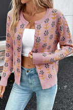 Women's Knit Cardigan Floral Button-Up Long Sleeve Knitwear f0418aeb-f82c-4b7f-86ef-8abd118d8c91-Max-Origin Trendsi