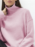 Turtleneck Women Sweater Basic Solid Oversized Long Sleeve Soft Knit Acrylic f08e0e3d-0b2b-48af-a1db-f8830f4684a8-Max Trendsi