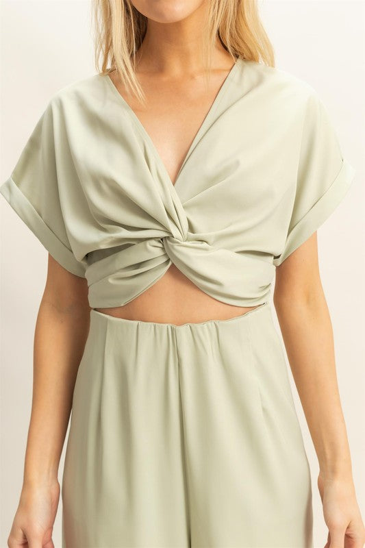 HYFVE Outfit Set Twisted Front Top & Wide Leg Pants Set f09193e8-7228-469e-b085-d13145c4b826-Max Trendsi