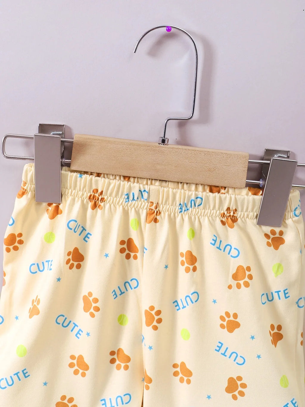 Baby Boy Set Pastel Yellow Dog Short Sleeve Hoodie and Shorts for Children f09461c2-7333-408b-8190-803e5a0c62ff-Max-Origin Trendsi