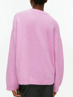 Women Sweater Round Neck Drop Shoulder Long Sleeve Soft Solid Pullover f09bc5f7-a349-4d6b-aefb-b4433b16731c-Max Trendsi