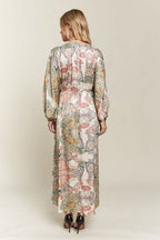 ADORA Maxi Dress Paisley Printed V-Neck Batwing Long Sleeve Light Green f0be0001-58c8-4384-a005-094ac2b994f7-Min Trendsi