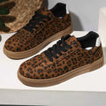 Women Sneakers Leopard Suede Lace Up Flat Shoes Brown f0c292260d134227b7c3198df1d50a41-Max-Origin Trendsi