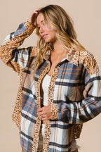 BiBi Women Jacket Sequin Plaid Curved Hem Button Up Shacket US Stock f1a1ce53-1006-482a-848f-599c9766e05d-Max Trendsi