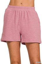 Zenana Cotton Shorts Slub Light Rose Short Pants Comfort Pocketed f1b2339cea39425b8e88411b4f16f2f7-Max-Origin Trendsi