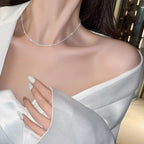 925 Sterling Silver Chain Necklace with Matching Box, 15.7-Inch Length