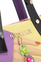 Nicole Lee USA Womens Nail Polish Tote Bag Vegan with Glossy Patent Leather f2200f98f57b4d10bd71b42234574b7c-Max-Origin Trendsi