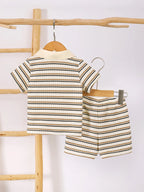 Boy's Baby Set Children's Striped Short Sleeve Polo and Pants for Kids f2a966ba-9fa9-45ed-aec0-58cd03f4ea15-Max-Origin Trendsi