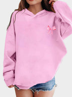 Women's Hoodie Bow Print Long Sleeve Cotton Blend Hooded Top Oversized f2e0336e-9047-4eb3-8c7b-8aed7a03b09c-Min Trendsi