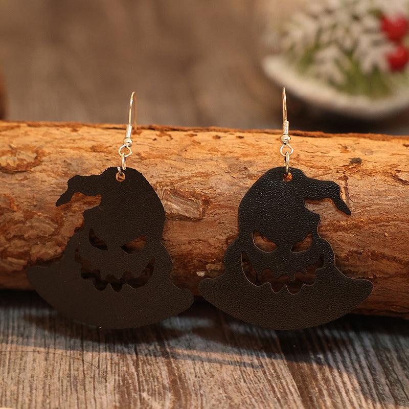 Halloween PU Leather Earrings Hat Shape Jewelry f2e21d0b-64ff-4f19-a4f4-97bc365c1bad-Max Trendsi