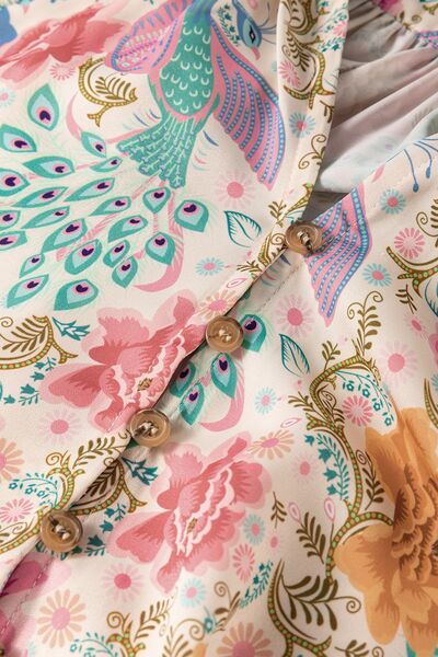 Floral Shirt Dress Lantern Long Sleeve Colorful Tied Belted Dresses f32d7740-51f3-4034-99cc-17c8ef15cdb9-Min Trendsi