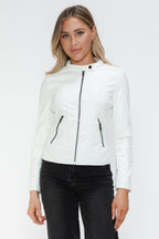 Snobbish Faux Leather Women White Zip Pockets Hooded Basic Jacket f33d9325-c580-46fd-aa5b-37a7e20e21c9-Max_72dd65d9-ab91-4235-8420-6de4961107b4 Trendsi