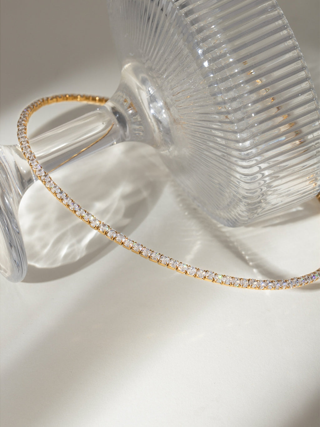 18K gold-plated Necklace Stainless Steel Jack&Din Inlaid Zircon Round Chocker f36ed292-cb20-43f2-8213-3b498703c77a-Max Trendsi