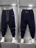 Men's Black Jogger Pants Cotton Blend Drawstring Waist with Pockets S-3XL f3b47b7a-ccc6-4c14-9c34-1d742beefad6-Max-Origin Trendsi
