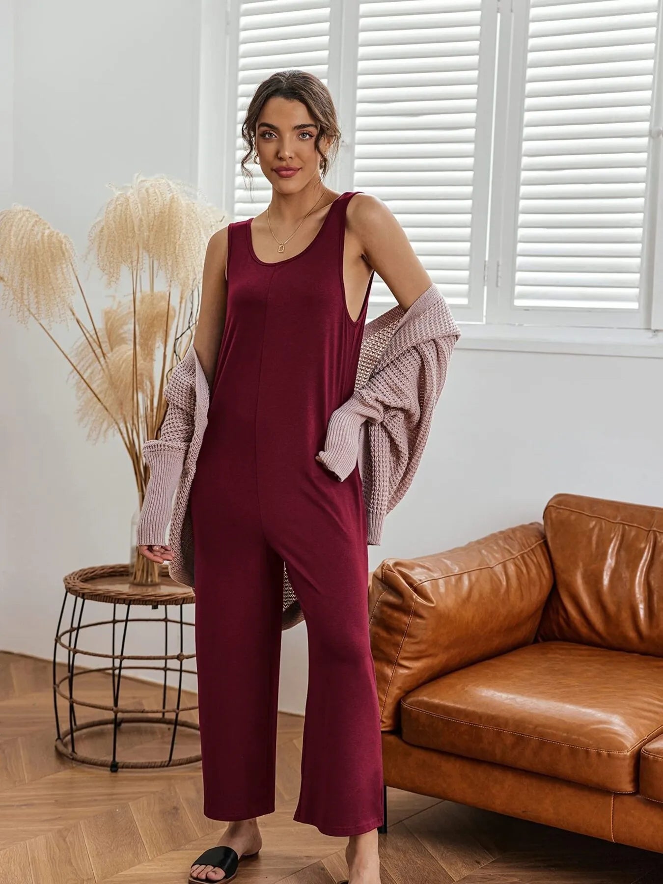 Women's Jumpsuit Sleeveless Wide Leg Casual Loose Overall One-piece f3bed2765a4e4585b3fd6f9b8e6486da-Max-Origin Trendsi