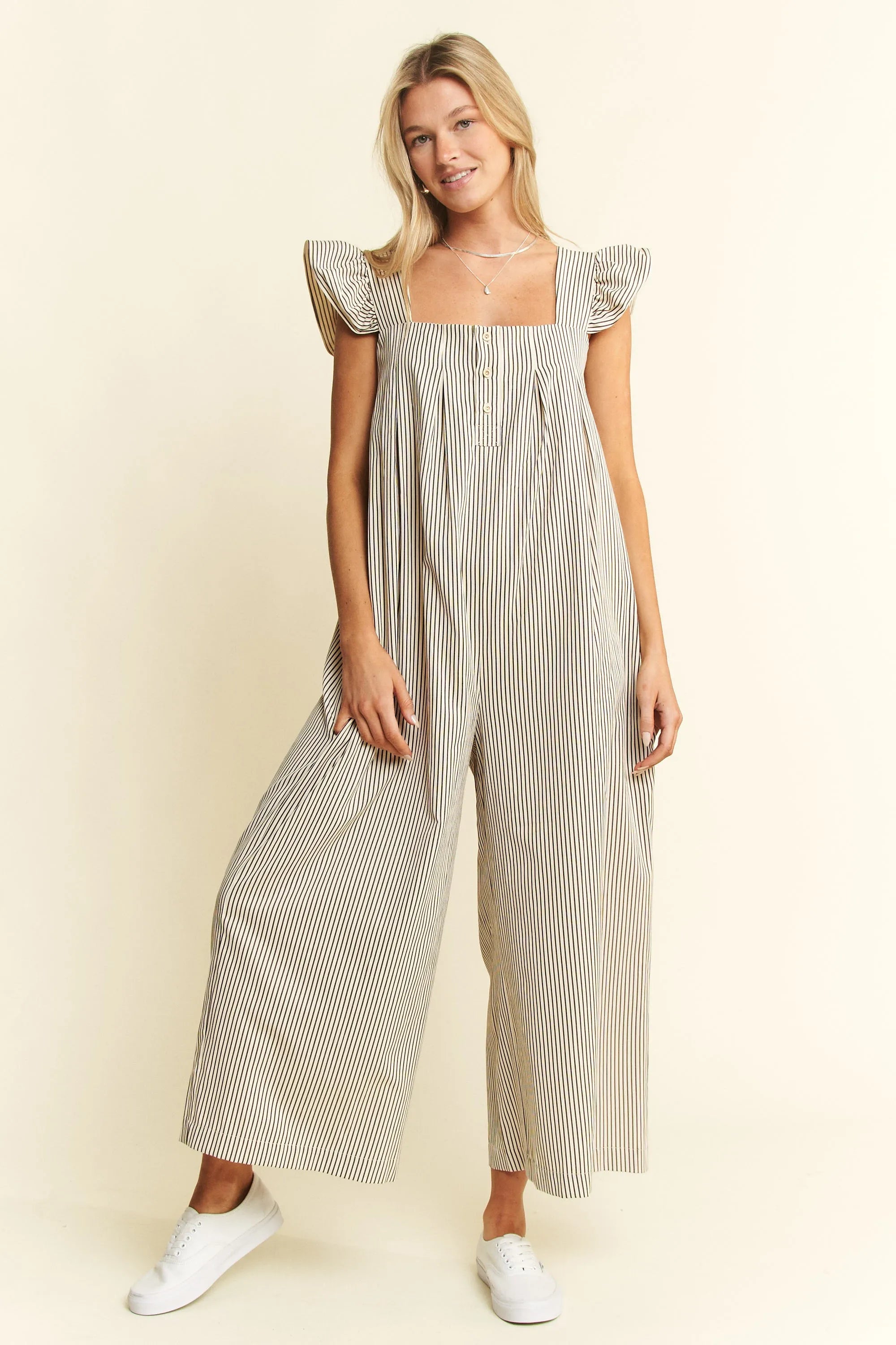 Jade By Jane Jumpsuit Women Stripe Sleeveless Ruffle Wide Leg Pocketed f3d55bc9a75c4152aa50ffd8dae4d976-Max-Origin Trendsi