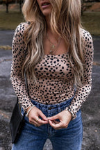 Bodysuit Leopard Animal Print Scoop Neck Long Sleeve f3f9d956-cdd4-4117-baff-b2800c599b1c-Max Trendsi